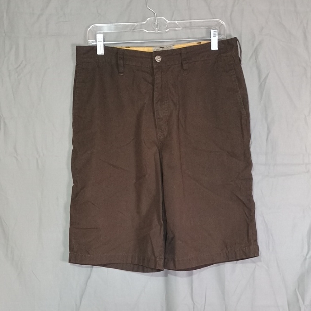 Quiksilver Dark Brown Men's Flat Front Shorts
